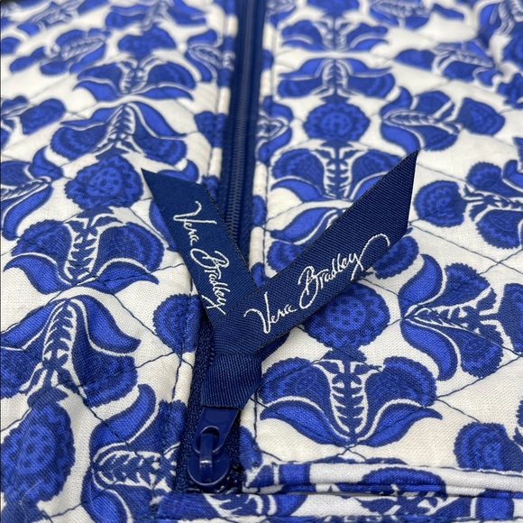 Vera Bradley Cobalt Tile Trifold Wallet - Picture 7 of 12